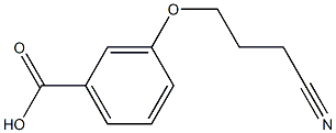 3-(3-cyanopropoxy)benzoic acid Struktur