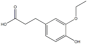 3-(3-ethoxy-4-hydroxyphenyl)propanoic acid Struktur