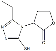 3-(3-ethyl-5-sulfanyl-4H-1,2,4-triazol-4-yl)oxolan-2-one Struktur