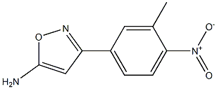 3-(3-methyl-4-nitrophenyl)-1,2-oxazol-5-amine Struktur