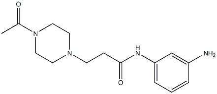 3-(4-acetylpiperazin-1-yl)-N-(3-aminophenyl)propanamide Struktur