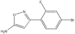 3-(4-bromo-2-fluorophenyl)-1,2-oxazol-5-amine Struktur