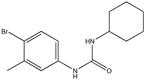 3-(4-bromo-3-methylphenyl)-1-cyclohexylurea Struktur