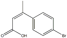 3-(4-bromophenyl)but-2-enoic acid Struktur