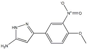 3-(4-methoxy-3-nitrophenyl)-1H-pyrazol-5-amine Struktur