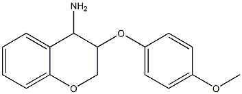 3-(4-methoxyphenoxy)-3,4-dihydro-2H-1-benzopyran-4-amine Struktur