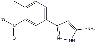 3-(4-methyl-3-nitrophenyl)-1H-pyrazol-5-amine Struktur