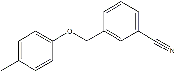 3-(4-methylphenoxymethyl)benzonitrile Struktur