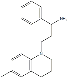 3-(6-methyl-1,2,3,4-tetrahydroquinolin-1-yl)-1-phenylpropan-1-amine Struktur