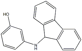 3-(9H-fluoren-9-ylamino)phenol Struktur