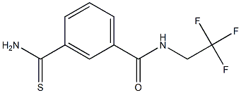 3-(aminocarbonothioyl)-N-(2,2,2-trifluoroethyl)benzamide Struktur