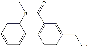 3-(aminomethyl)-N-methyl-N-phenylbenzamide Struktur