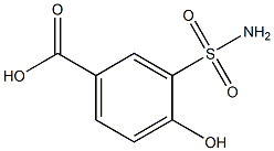 3-(aminosulfonyl)-4-hydroxybenzoic acid Struktur