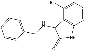 3-(benzylamino)-4-bromo-2,3-dihydro-1H-indol-2-one Struktur