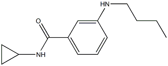 3-(butylamino)-N-cyclopropylbenzamide Struktur