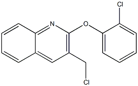 3-(chloromethyl)-2-(2-chlorophenoxy)quinoline Struktur