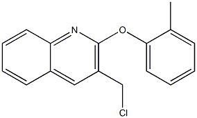 3-(chloromethyl)-2-(2-methylphenoxy)quinoline Struktur