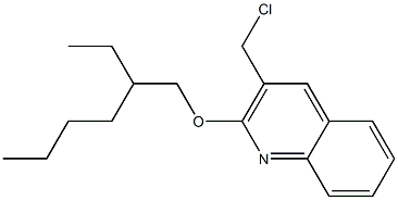 3-(chloromethyl)-2-[(2-ethylhexyl)oxy]quinoline Struktur