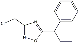 3-(chloromethyl)-5-(1-phenylpropyl)-1,2,4-oxadiazole Struktur