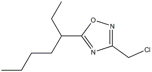 3-(chloromethyl)-5-(heptan-3-yl)-1,2,4-oxadiazole Struktur