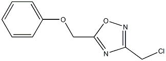 3-(chloromethyl)-5-(phenoxymethyl)-1,2,4-oxadiazole Struktur