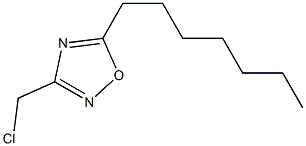 3-(chloromethyl)-5-heptyl-1,2,4-oxadiazole Struktur