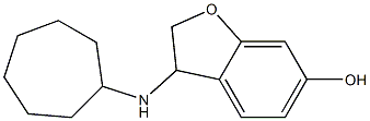 3-(cycloheptylamino)-2,3-dihydro-1-benzofuran-6-ol Struktur