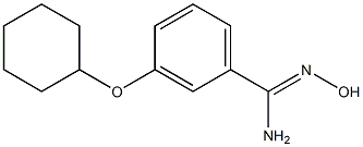 3-(cyclohexyloxy)-N'-hydroxybenzene-1-carboximidamide Struktur