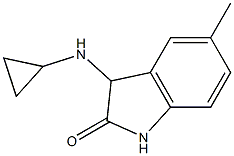 3-(cyclopropylamino)-5-methyl-1,3-dihydro-2H-indol-2-one Struktur