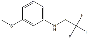 3-(methylsulfanyl)-N-(2,2,2-trifluoroethyl)aniline Struktur