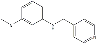 3-(methylsulfanyl)-N-(pyridin-4-ylmethyl)aniline Struktur