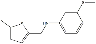 3-(methylsulfanyl)-N-[(5-methylthiophen-2-yl)methyl]aniline Struktur