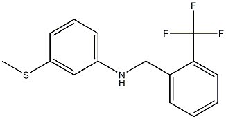 3-(methylsulfanyl)-N-{[2-(trifluoromethyl)phenyl]methyl}aniline Struktur