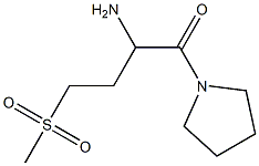 3-(methylsulfonyl)-1-(pyrrolidin-1-ylcarbonyl)propylamine Struktur