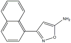 3-(naphthalen-1-yl)-1,2-oxazol-5-amine Struktur