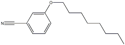 3-(octyloxy)benzonitrile Struktur