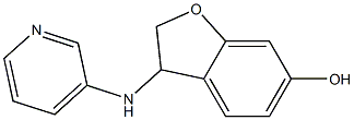 3-(pyridin-3-ylamino)-2,3-dihydro-1-benzofuran-6-ol Struktur