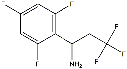 3,3,3-trifluoro-1-(2,4,6-trifluorophenyl)propan-1-amine Struktur