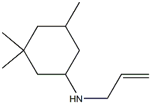 3,3,5-trimethyl-N-(prop-2-en-1-yl)cyclohexan-1-amine Struktur