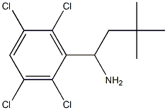 3,3-dimethyl-1-(2,3,5,6-tetrachlorophenyl)butan-1-amine Struktur