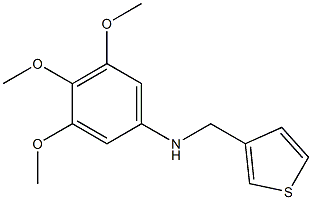 3,4,5-trimethoxy-N-(thiophen-3-ylmethyl)aniline Struktur