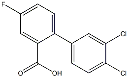 3',4'-dichloro-4-fluoro-1,1'-biphenyl-2-carboxylic acid Struktur