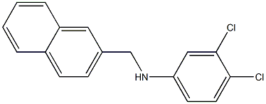 3,4-dichloro-N-(naphthalen-2-ylmethyl)aniline Struktur