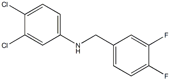 3,4-dichloro-N-[(3,4-difluorophenyl)methyl]aniline Struktur