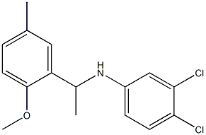 3,4-dichloro-N-[1-(2-methoxy-5-methylphenyl)ethyl]aniline Struktur