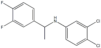 3,4-dichloro-N-[1-(3,4-difluorophenyl)ethyl]aniline Struktur