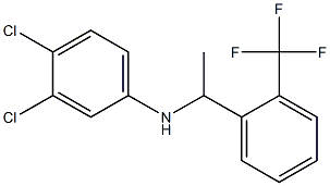 3,4-dichloro-N-{1-[2-(trifluoromethyl)phenyl]ethyl}aniline Struktur