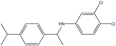 3,4-dichloro-N-{1-[4-(propan-2-yl)phenyl]ethyl}aniline Struktur