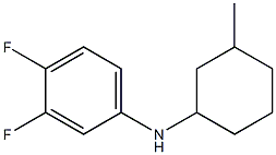 3,4-difluoro-N-(3-methylcyclohexyl)aniline Struktur