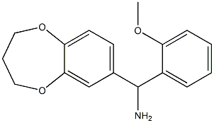 3,4-dihydro-2H-1,5-benzodioxepin-7-yl(2-methoxyphenyl)methanamine Struktur